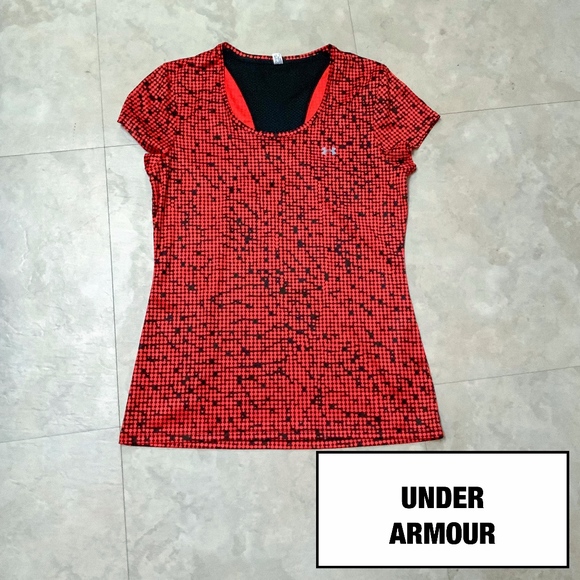 Under Armour Tops - NWOT! Under Armour Orange & Black Athletic Shirt
